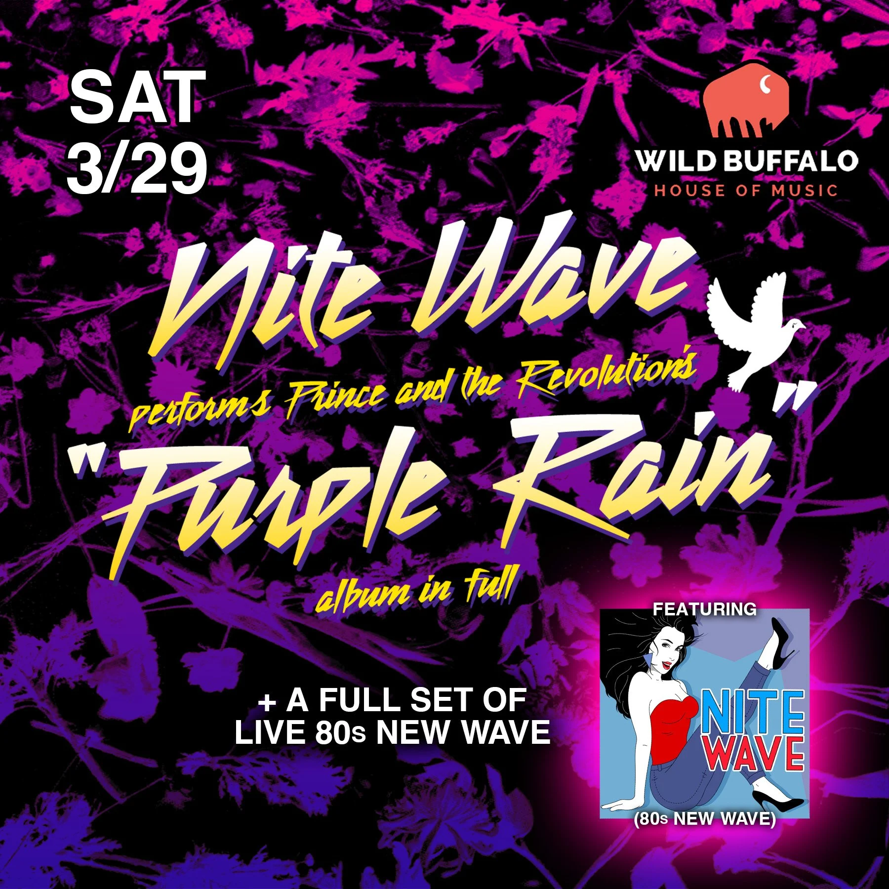 Nite Wave performs Purple Rain album in full - Bellingham — Nite